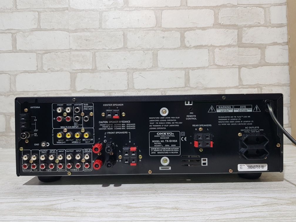 FM/AM  ресивер/підсилювач  Onkyo TX-SV454 2x70Вт б/у з Німеччини