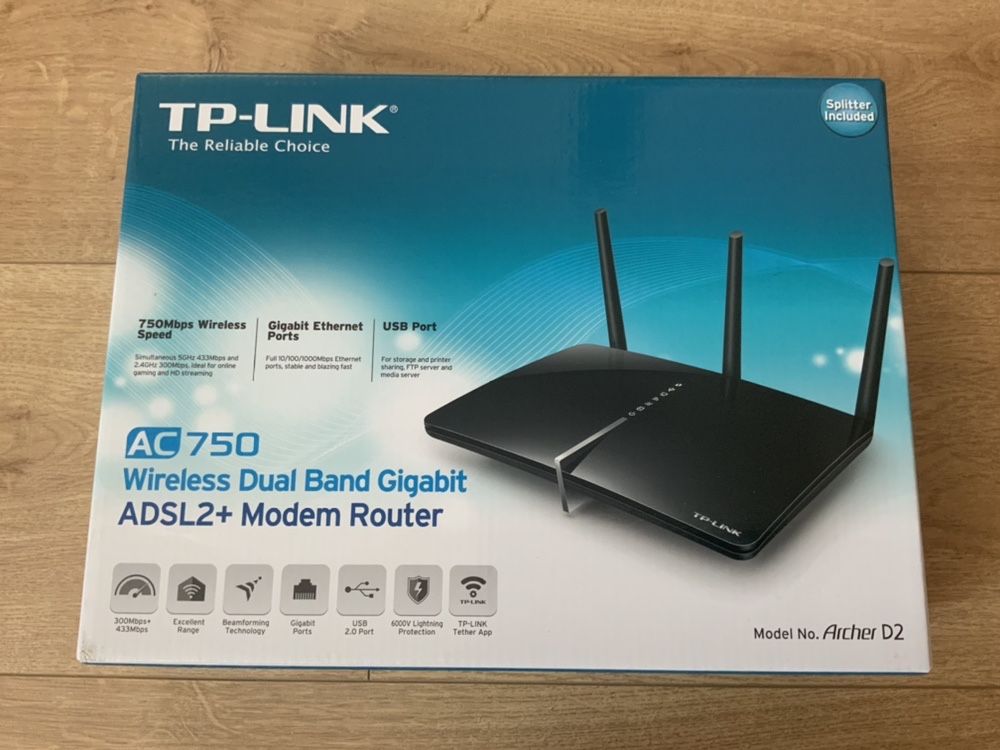 Modem / router TP-Link Archer D2 AC 750