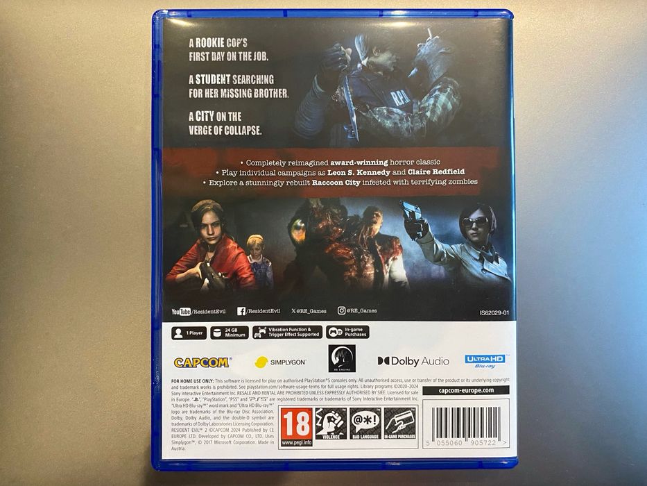 Resident Evil 2 na PlayStation 5