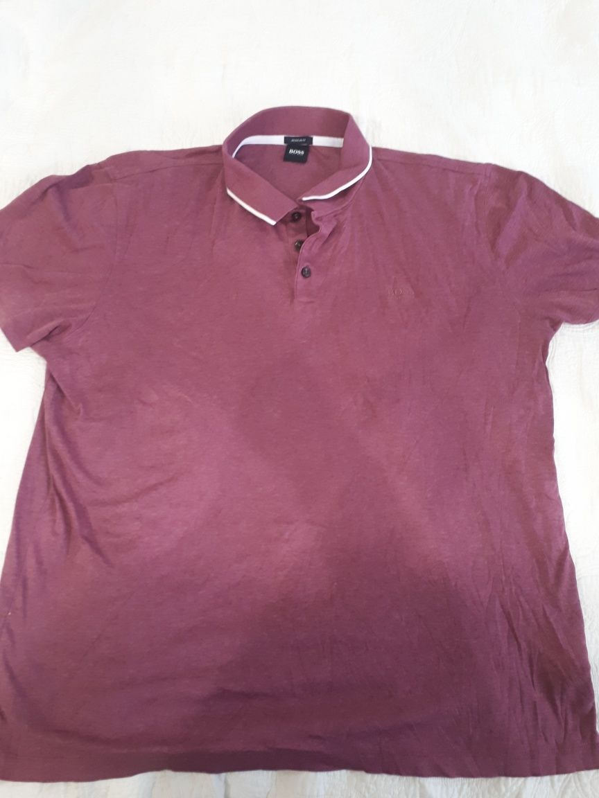 Koszulka Polo Hugo Boss bordo XL oryginalna