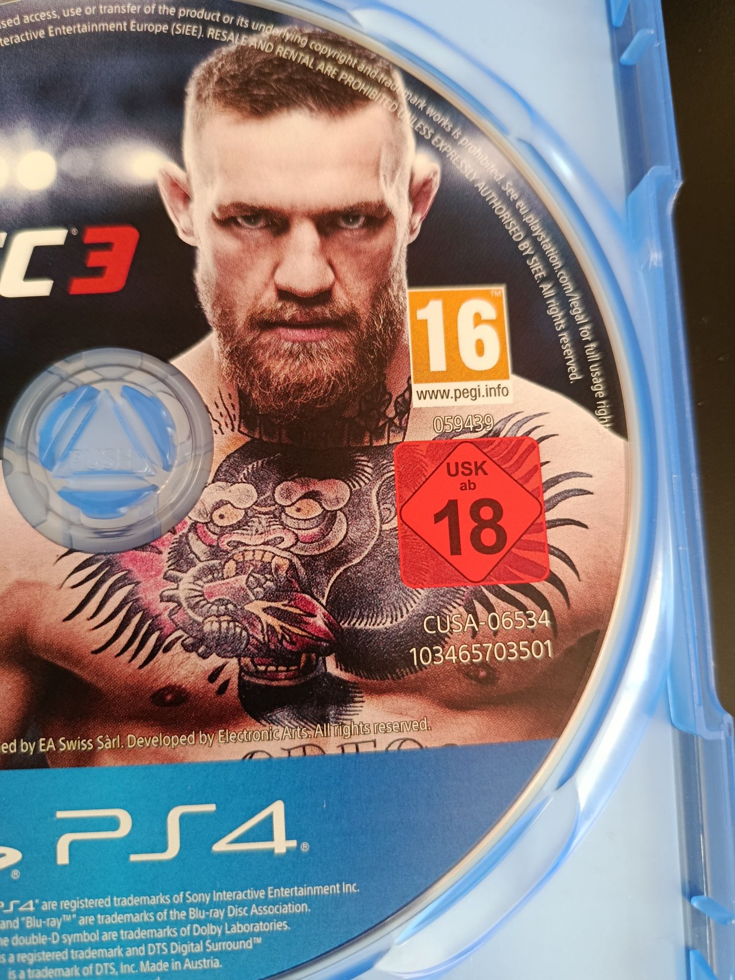 Диски гра ps4 playstation4 Ufc 3