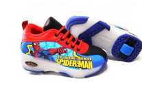 Świecące buty wrotki spider-man