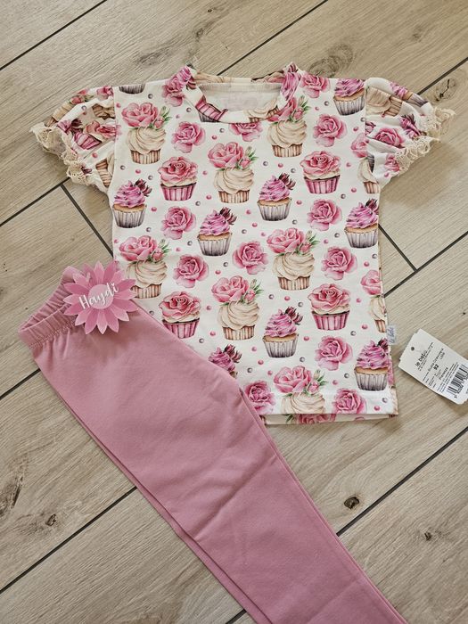 Komplet zestaw Haydi Lebebe r.92 handmade