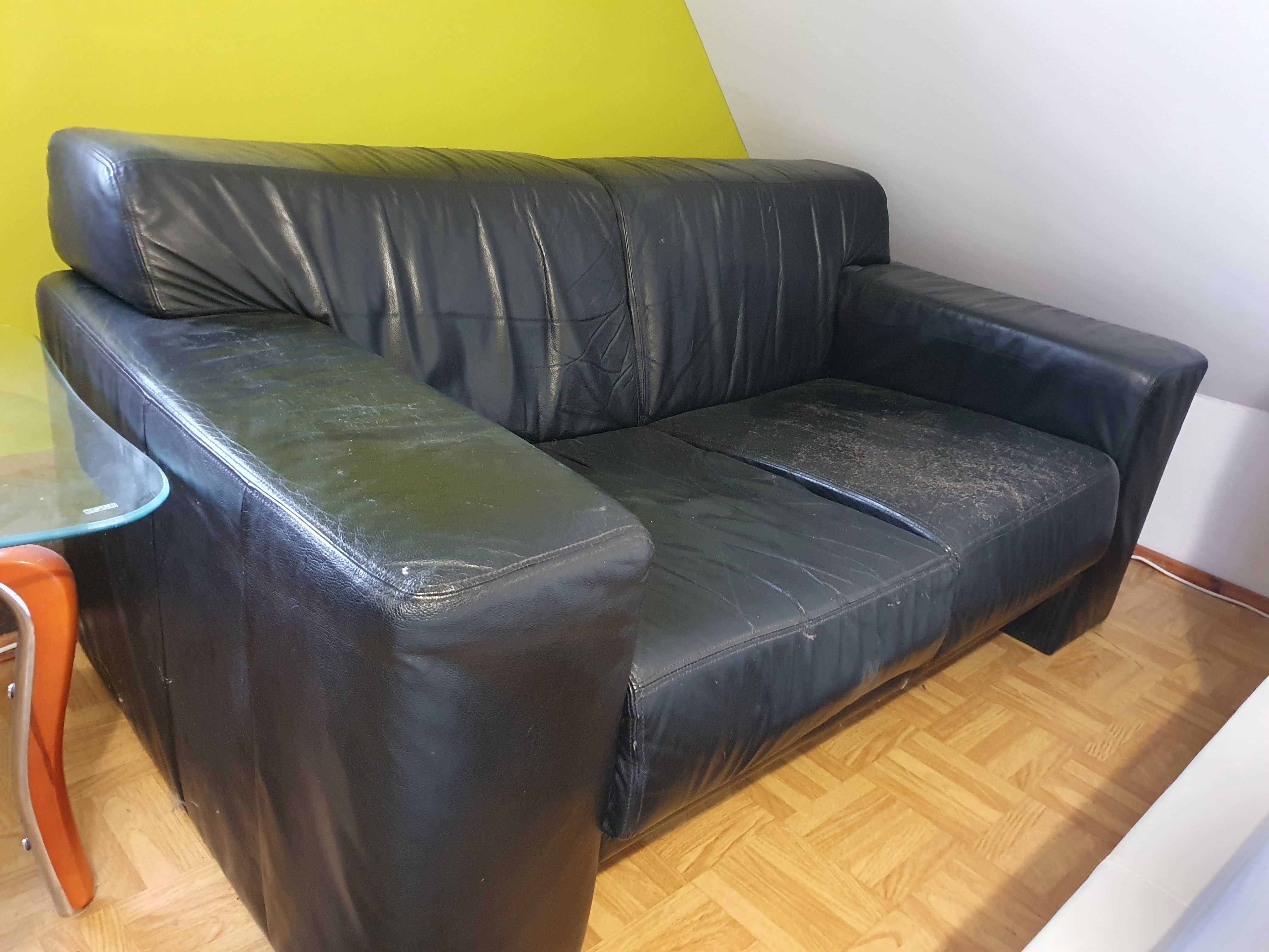 Kanapa sofa skórzana