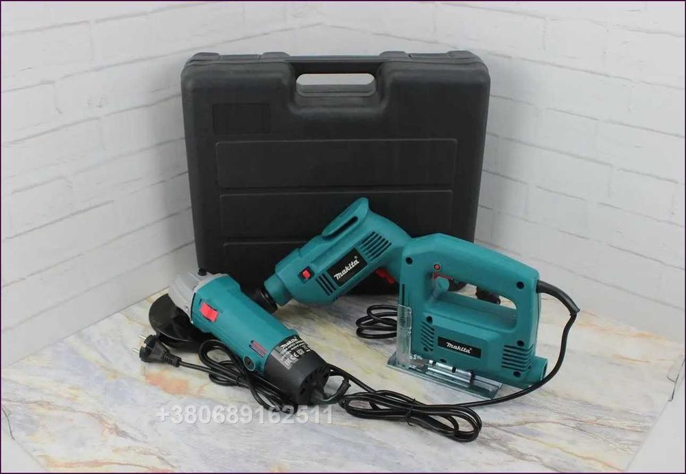 Болгарка дриль і лобзик у кейсі  набір електроінструменту для дому