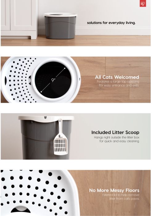 Nowa • Kuweta IRIS z górnym wejściem ‼️Powloka odchody nie przywierają