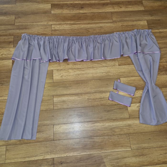 Lambrekin zasłony zasłona fiolet dla dziecka firanka 125x180
