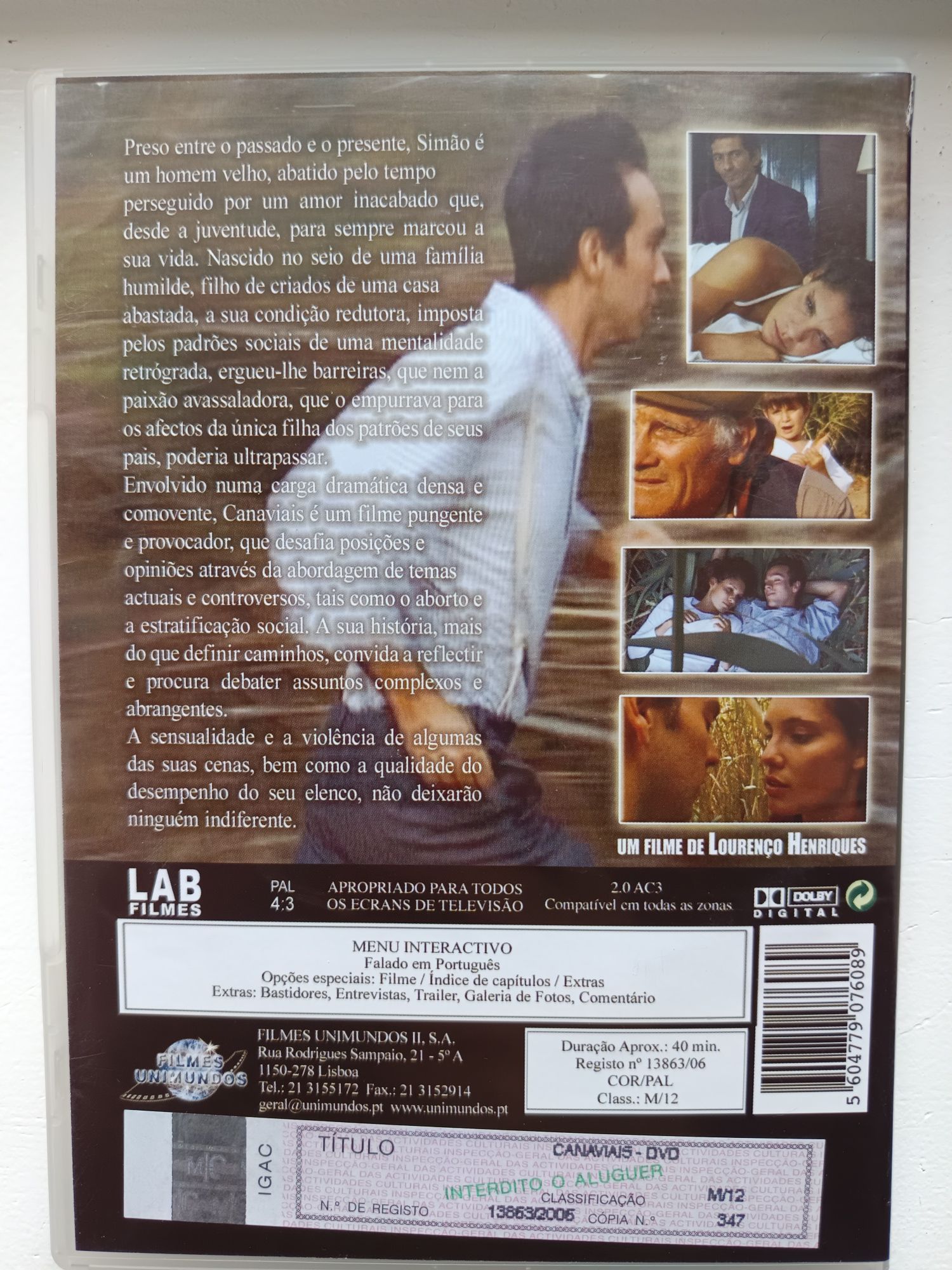 DVD canaviais ( original)