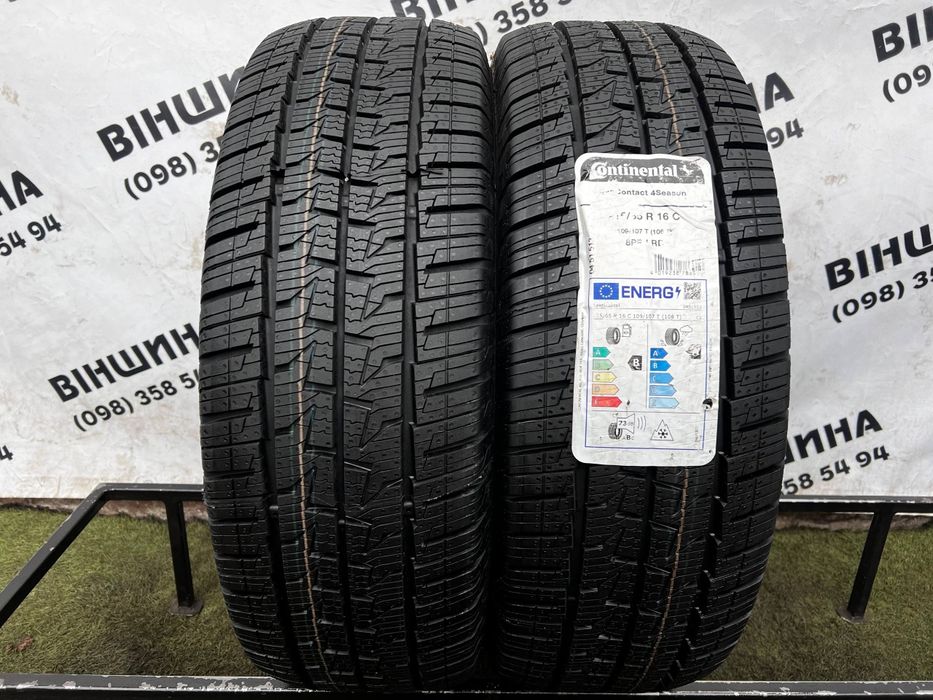 Шини 215/65 R 16C Continental VanContact 4Season. Пара. Колеса склад.