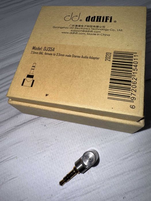 Адаптер DD HiFi DJ35A (2.5mm balanced to 3.5mm) перехідник ddhifi