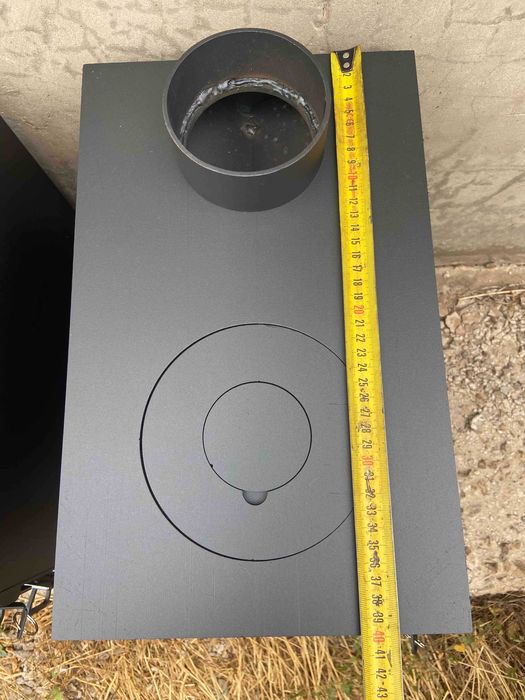 Буржуйка з плитою 5 мм