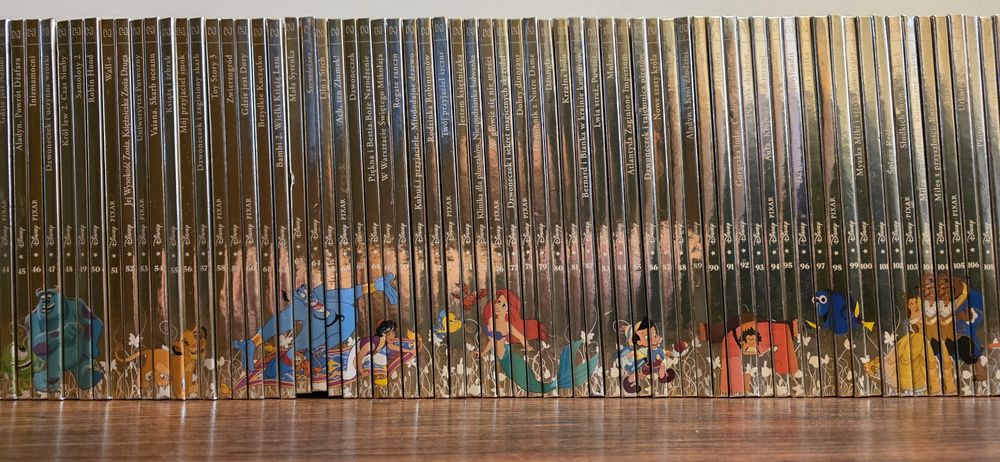 Złota kolekcja Książek Disneya 1 do 134 stan idealny