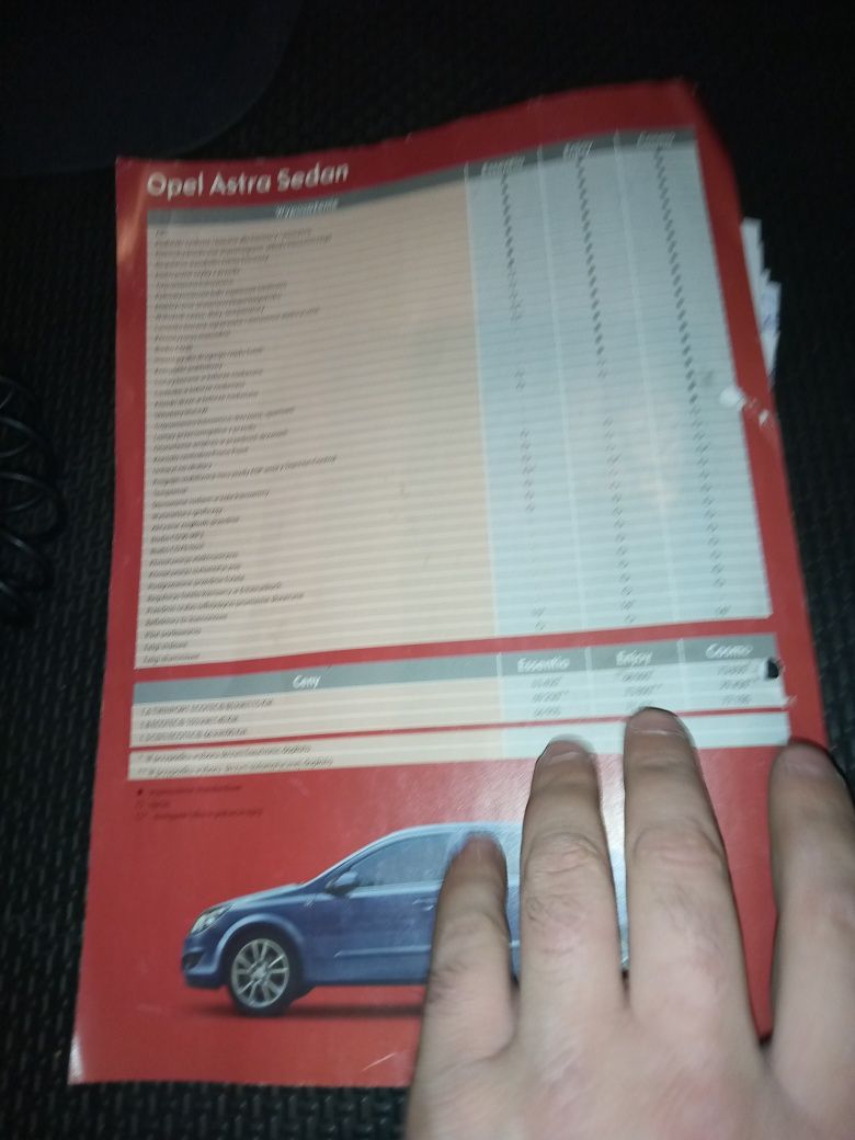 Prospekt informacyjny Opel