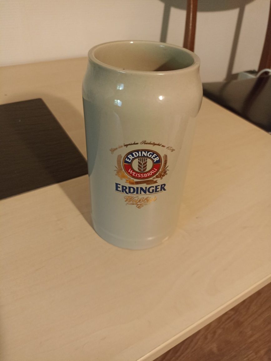 Kolekcjonerski niemiecki kufel ERDINGER 1l