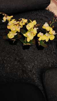 Nowy żółty storczyk sztuczny kwiat storczyki kwiaty