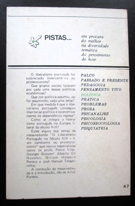 O liberalismo português no século XIX