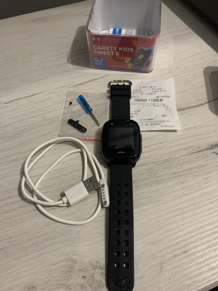 Smartwatch zegarek Garett kids sweet 2 czarny . Wodoszczelny