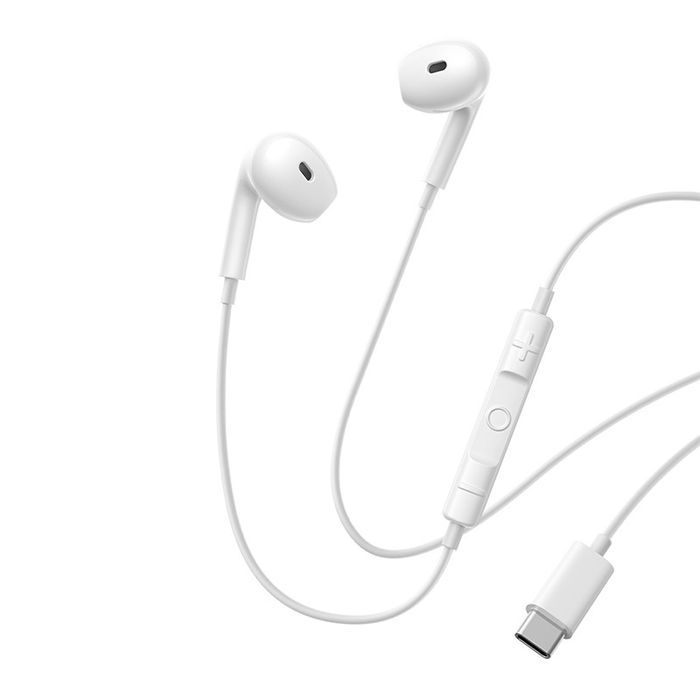 Słuchawki Baseus Encok Cz19 Usb-C Douszne Z Mikrofonem Białe