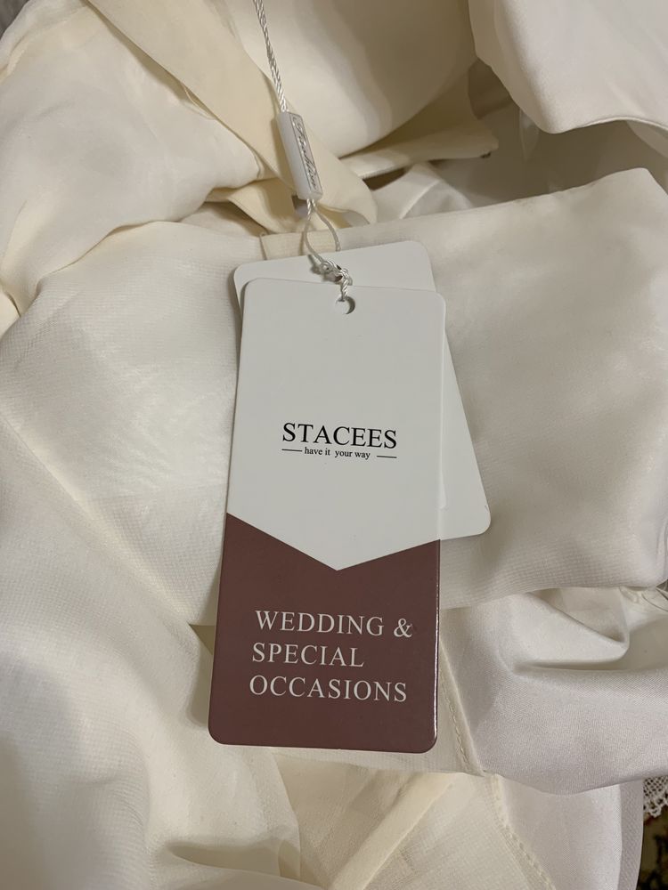 Вишукане весільне плаття, випускне розмір S, колір айворі