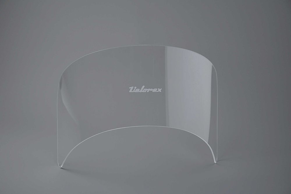 Szyba wózka Velorex 560 22 cm z logo VELOREX