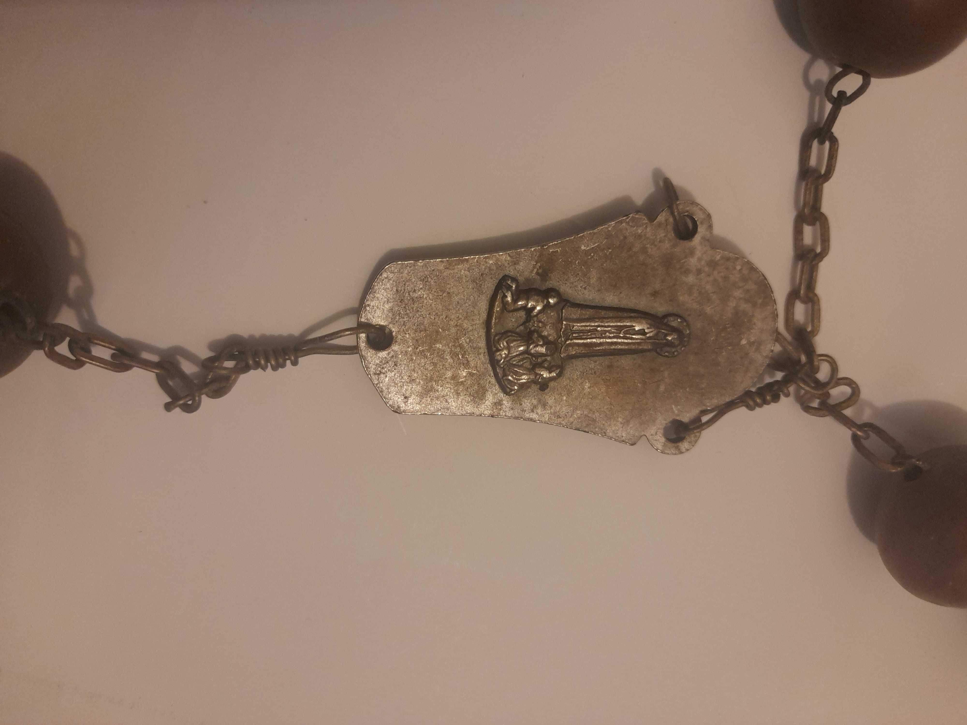 Terço Grande Decorativo de Nossa Senhora de Fátima ( M.  Antigo )