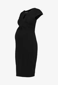 Czarna sukienka ciążowa Zalando Maternity xs s 34