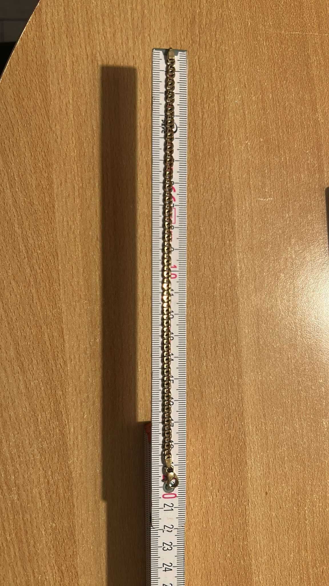 Piękna złota bransoletka 333 8k 6gr 20,5 cm dł