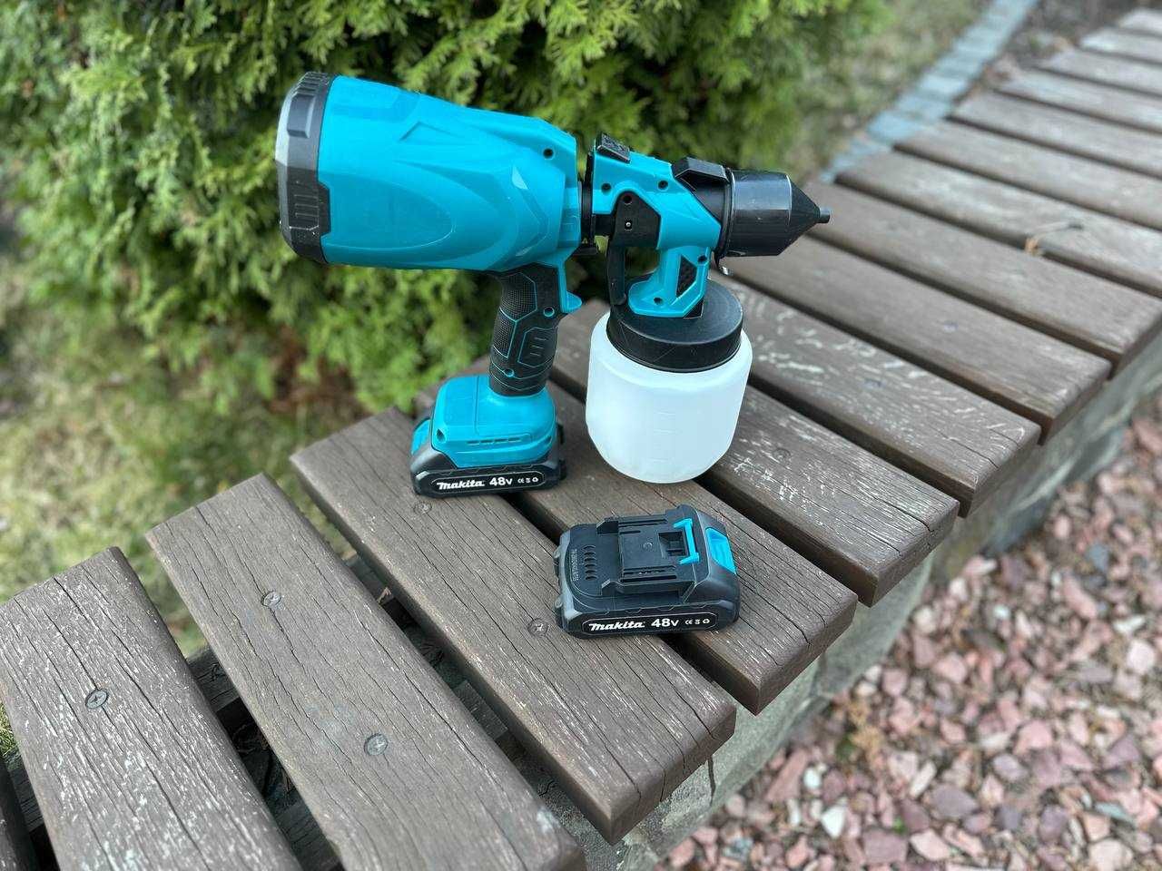 ℹ️ Акумуляторний фарбопульт Макіта  24V. Краскопульт Makita 2️⃣ АКБ