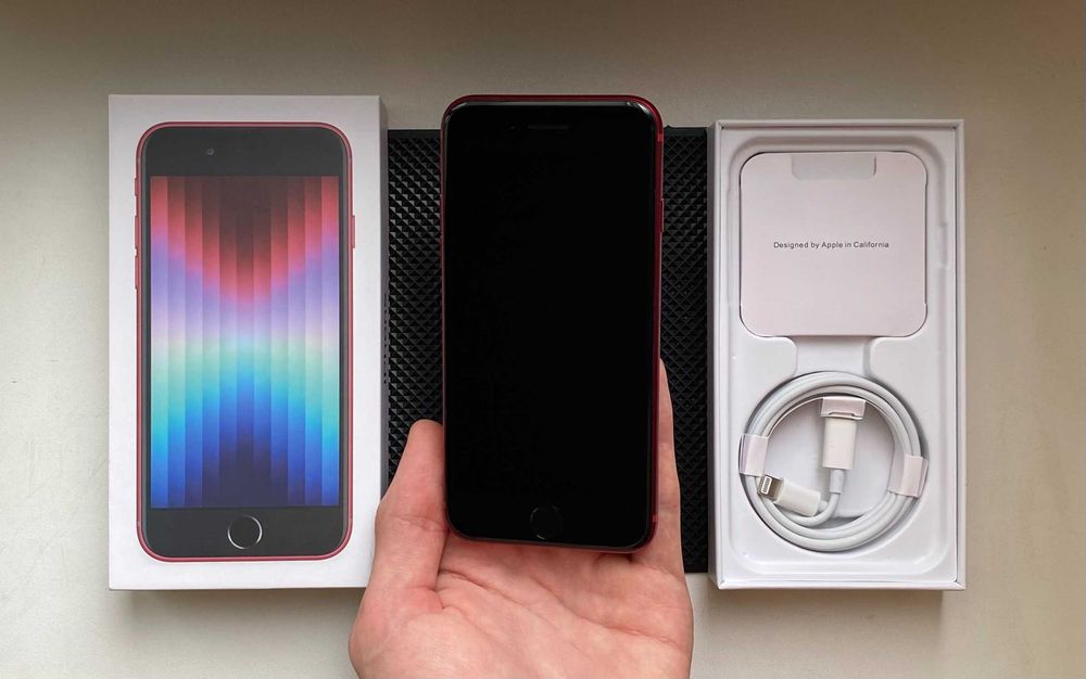 НОВЫЙ - iPhone SE 2022 - 64 гб - 100% АКБ - PRODUCT RED - NEVERLOCK