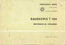 Instrukcja obsługi Dalekopis T 100
