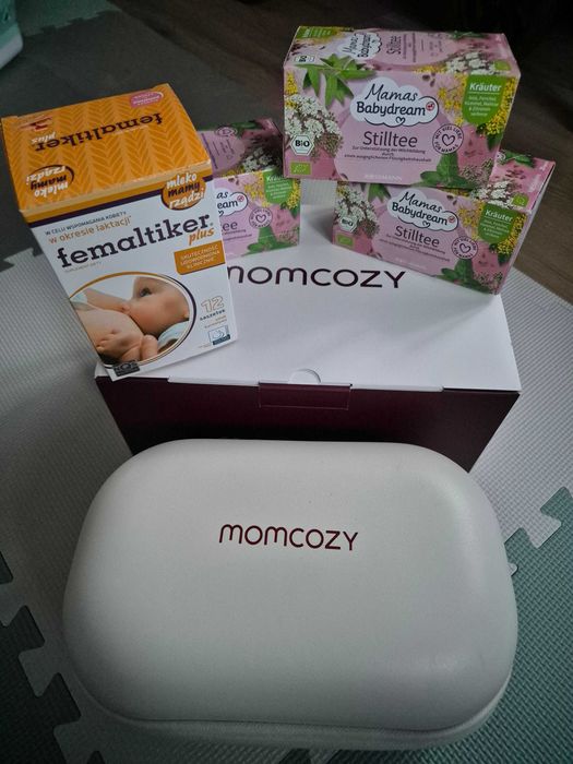 Laktator Momcozy M5 + akcesoria laktacyjne – zestaw
