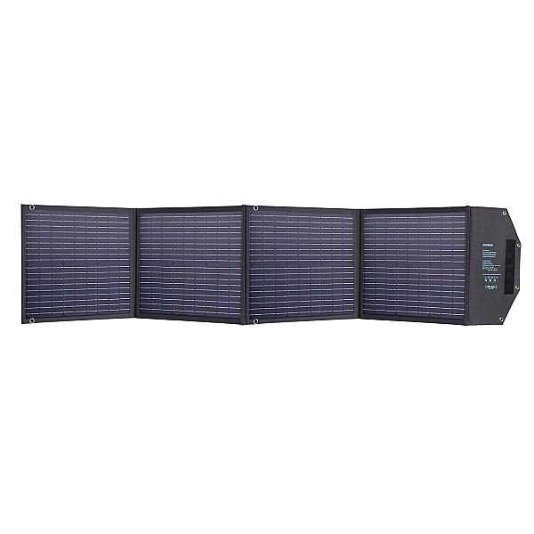 Choetech ładowarka solarna 100W składana USB C, 2x USB PD QC czarna (S