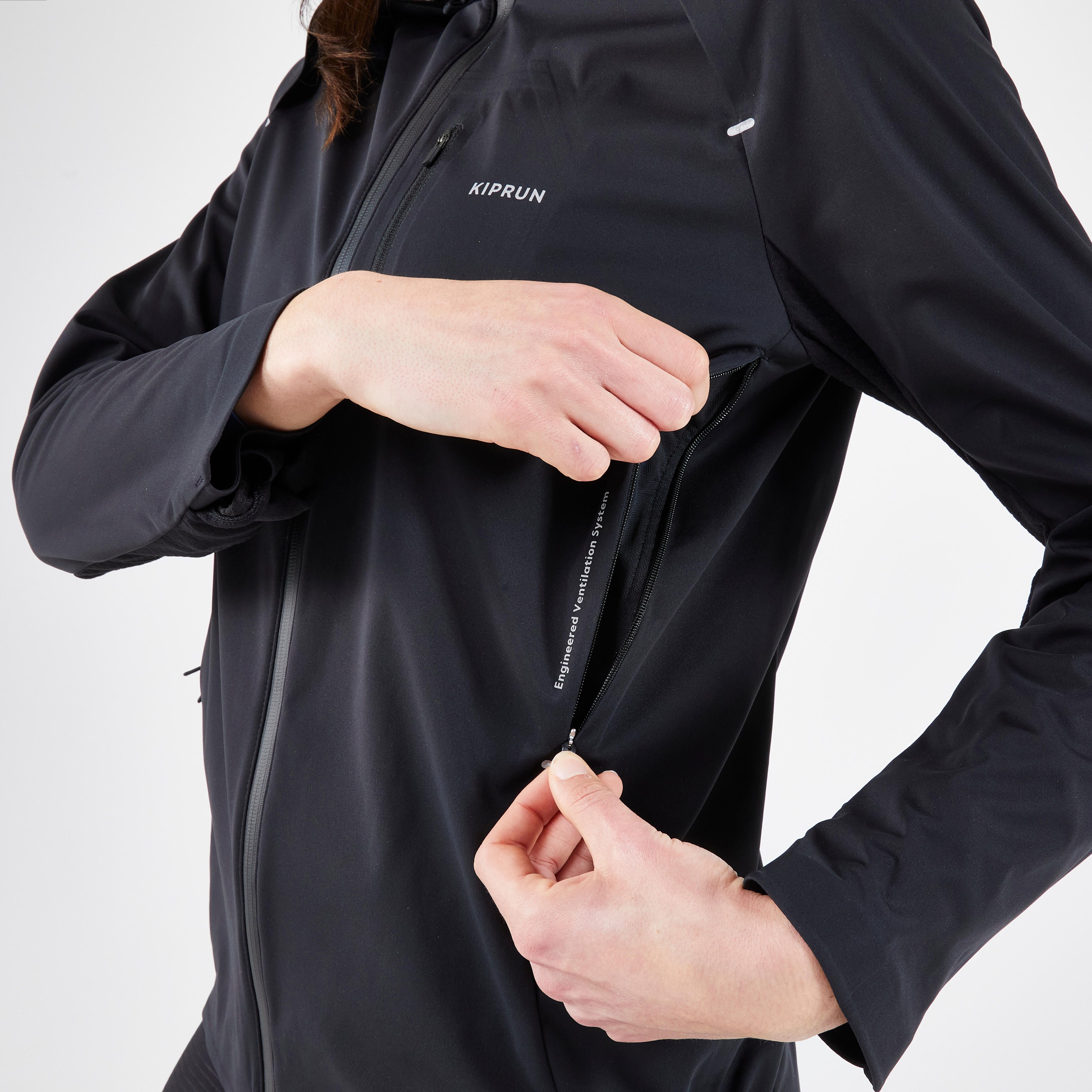 Casaco Quente de Corrida Mulher RUN 900 Warm Regul Preto