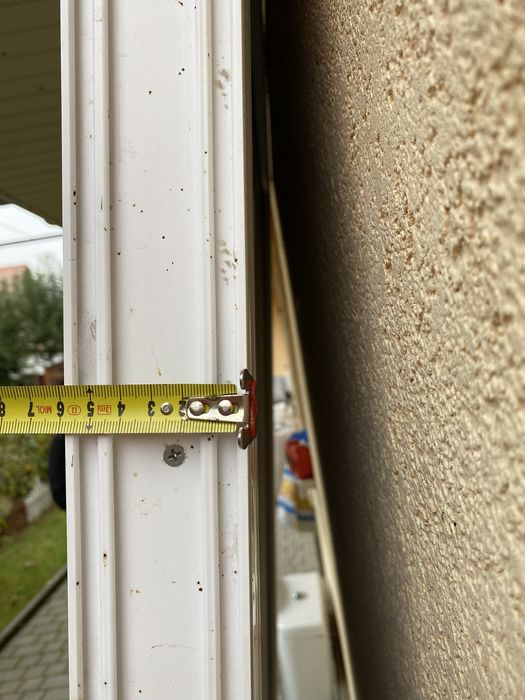 Велике дзеркало-перегородка + алюмінієва труба для шторки