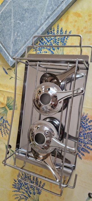 Grelhador de mesa com pedra