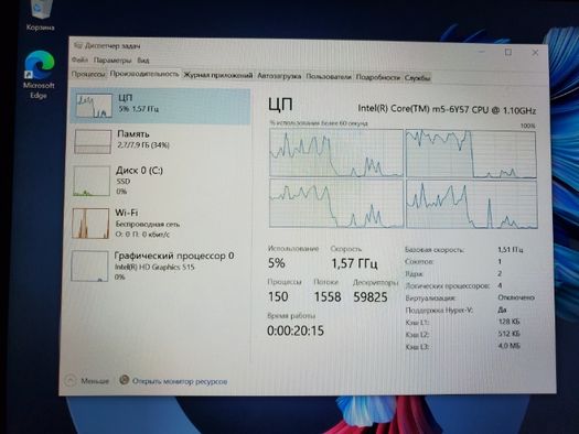 Lenovo ThinkPad X1 Tablet \ Core m5-6Y57 8GB RAM 128GB SSD