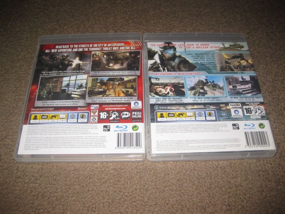 2 Jogos da saga "Tom Clancy`s" para PS3/Completos!