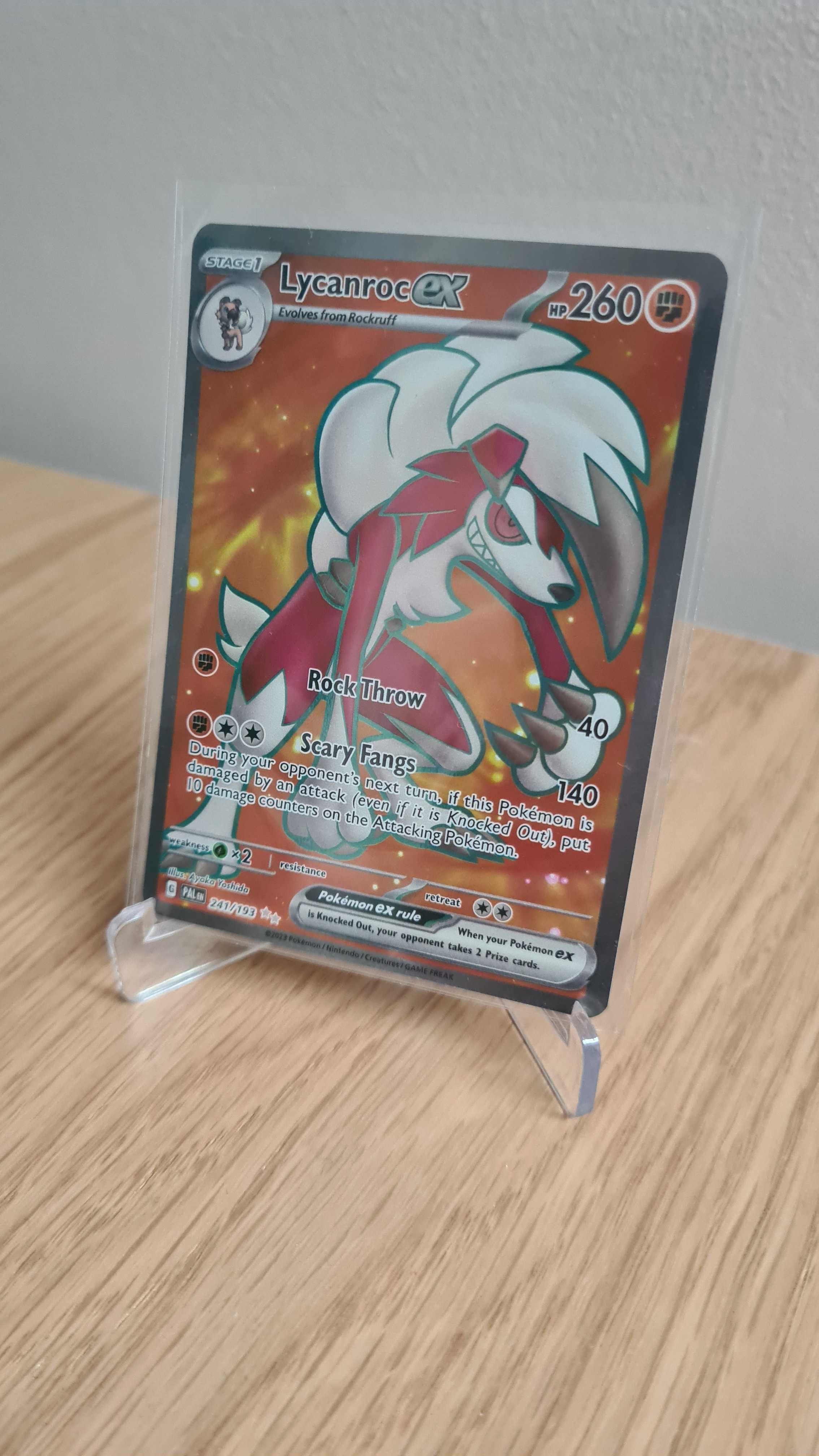 Karta Pokemon TCG: Lycanroc ex (PAL 241)