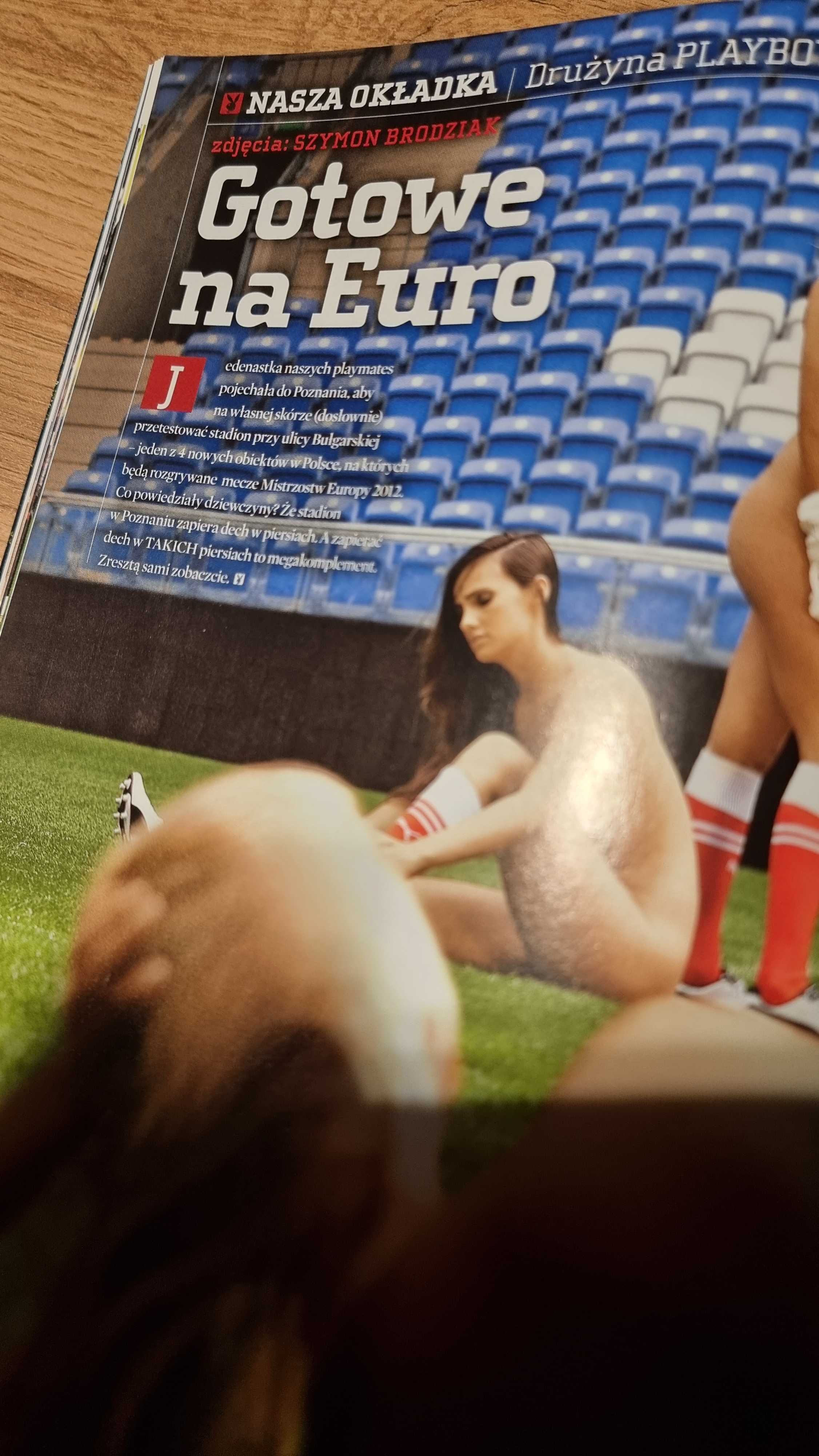 Playboy 10/2011 - sesja: Stadion w Poznaniu, Zoi Gorman, Kasia Danysz
