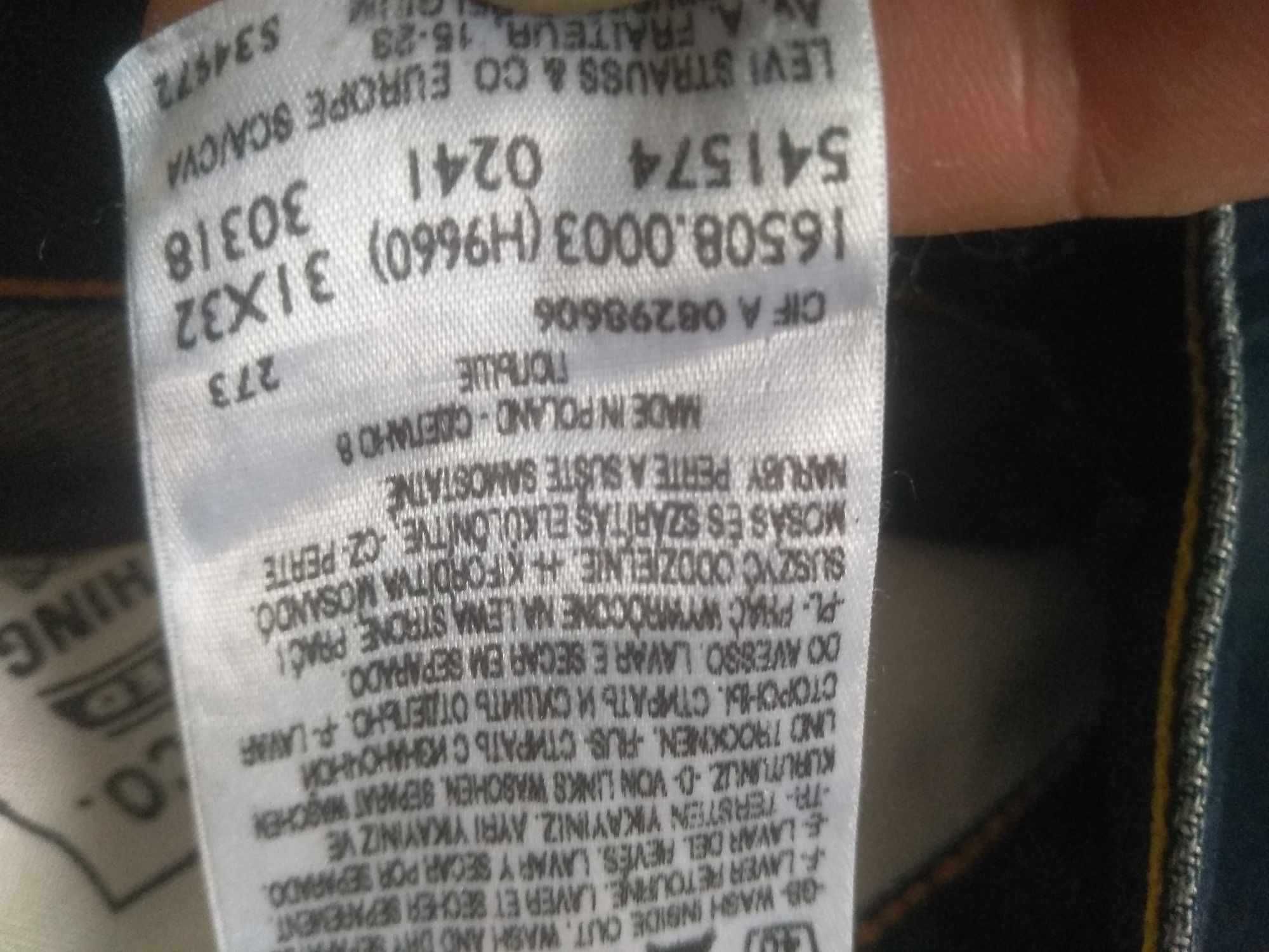 Levis 508 W31L32 Made in Poland jak nowe jeansy świetny wygląd