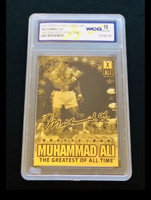Card Certificado Muhammad Ali Ouro 23kt