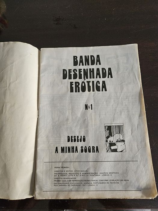 Banda desenhada Vintage Erótica