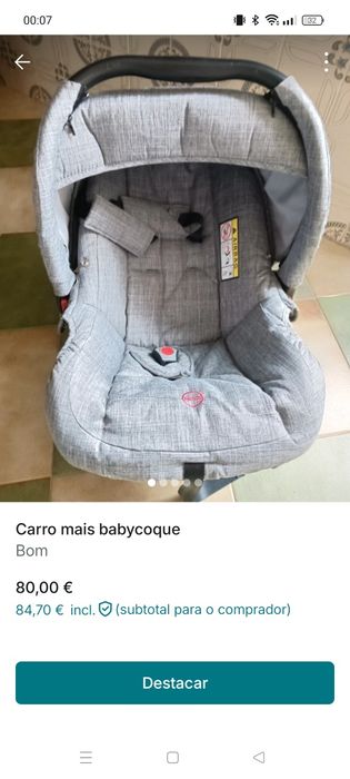 Carinho mais baby coque