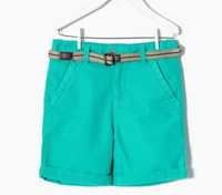 Bermudas/calções sarja c/ cinto "Zippy" 3/4A - c/ etiqueta