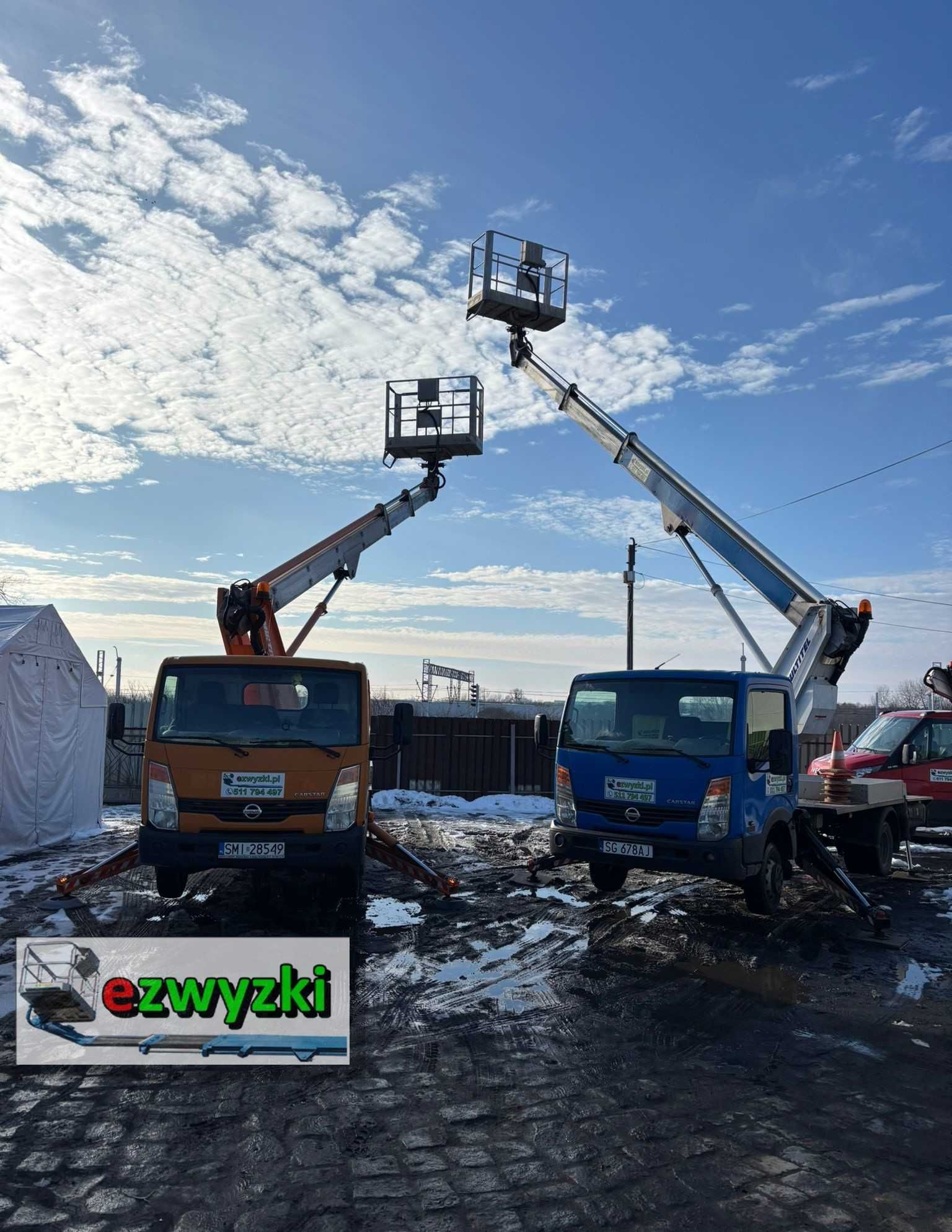 Zwyżka podnośnik koszowy zwyżka nożycowa z operatorem lub bez wynajem