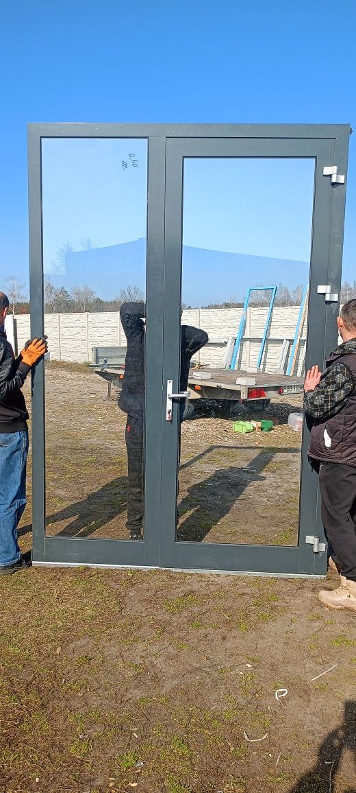 Drzwi aluminiowe używane z Niemiec super stan dostawa gratis cały Kraj
