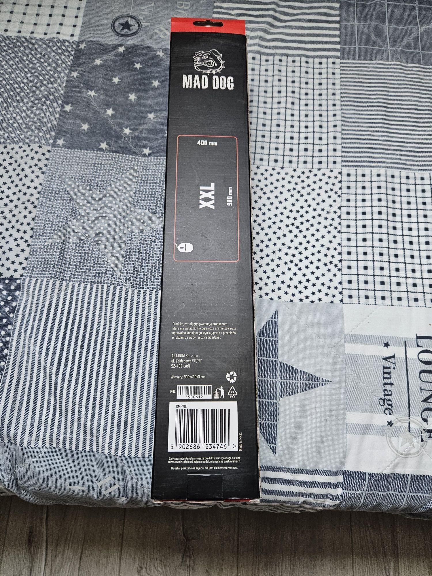 Podkladka pod myszkę Maddog 900x400mm duża xxl gamingowa  okazja