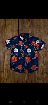Super hawajska koszula z krótkim rękawem Primark, r. 110
