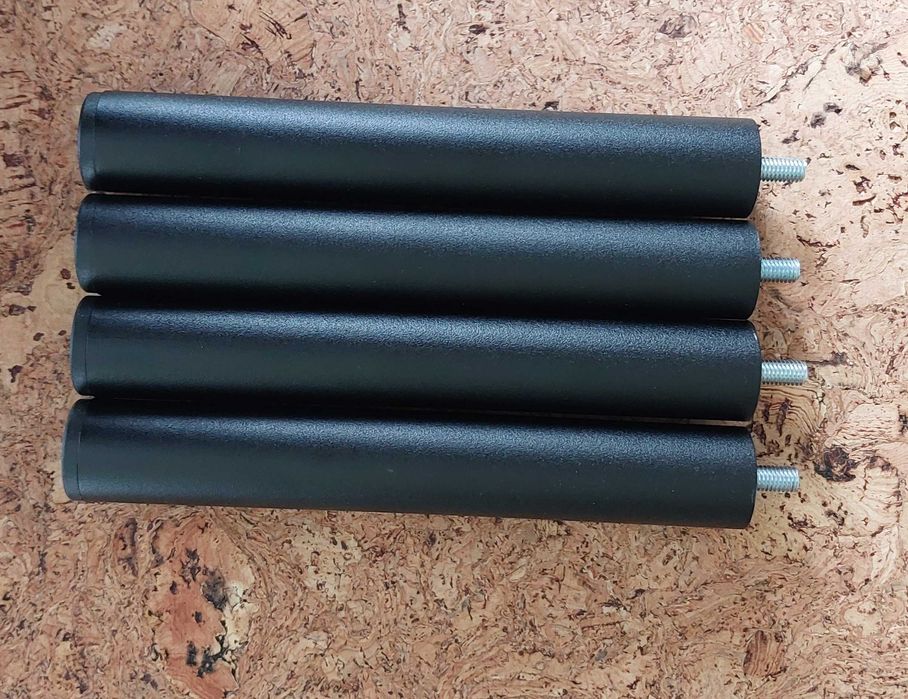 Nóżki metalowe do sofy, łóżka dł 20cm, średnica 4cm - 4 szt - IKEA