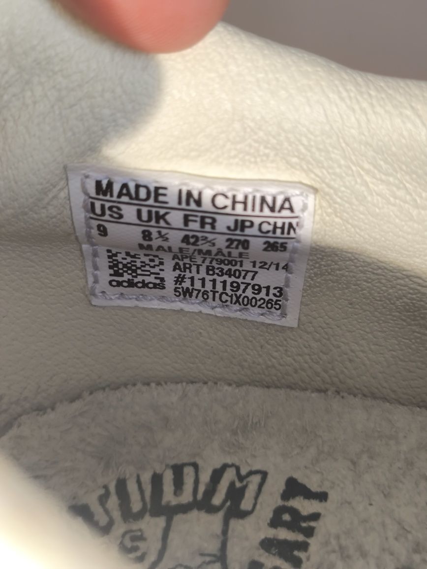 Adidas Undefeated Superstar 80S 10TH Anniversary rozmiar 42 2/3